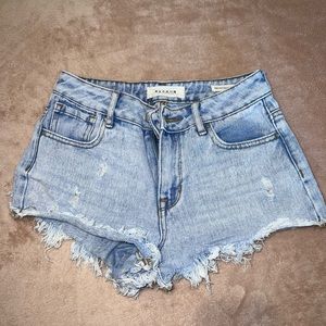 Pacsun Distressed jean shorts high rise festival short 24